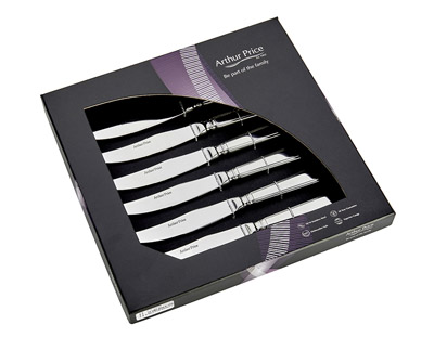 steak knifes set Arthur Price Grecian